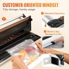 image:imageVEVOR Vacuum Sealer Machine 95Kpa 350W Powerful Dual Pump and Dual Sealing Dry and Moist Food Storage Automatic and Manual Air Sealing System with Builtin Cutter with Seal Bag and External Hose95Kpa