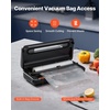 image:imageVEVOR Vacuum Sealer Machine 95Kpa 350W Powerful Dual Pump and Dual Sealing Dry and Moist Food Storage Automatic and Manual Air Sealing System with Builtin Cutter with Seal Bag and External Hose80 KPA