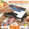 image:imageVEVOR Vacuum Sealer Machine 95Kpa 350W Powerful Dual Pump and Dual Sealing Dry and Moist Food Storage Automatic and Manual Air Sealing System with Builtin Cutter with Seal Bag and External HoseKPA 90