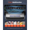 image:imageVEVOR Vacuum Sealer Machine 95Kpa 350W Powerful Dual Pump and Dual Sealing Dry and Moist Food Storage Automatic and Manual Air Sealing System with Builtin Cutter with Seal Bag and External Hose80 KPA
