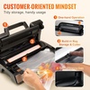image:imageVEVOR Vacuum Sealer Machine 95Kpa 350W Powerful Dual Pump and Dual Sealing Dry and Moist Food Storage Automatic and Manual Air Sealing System with Builtin Cutter with Seal Bag and External HoseKPA 90