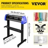 image:imageVEVOR Vinyl Cutter Machine 53 SemiAutomatic Vinyl Printer Cutter Machine28 Inch20 Blades