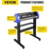 image:imageVEVOR Vinyl Cutter Machine 53 SemiAutomatic Vinyl Printer Cutter Machine28 Inch20 Blades