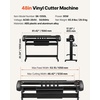 image:imageVEVOR Vinyl Cutter Machine 53 inch Max Feed Width Dual Blades Adjustable Force and Speed LED Display Vinyl Plotter Cutter Printer Bundle with Sticker Sheets Transfer Film Signmaster Software