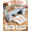 image:imageVEVOR Vinyl Cutting Machine 12 in ButtonControlled Vinyl Cutter 20000 Builtin Design Resources Compatible with Mac Windows Android and iOS for Creating Customized Crafts Cards Home Decor