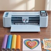 image:imageVEVOR Vinyl Cutting Machine 12 in TouchscreenControlled Vinyl Cutter 20000 Builtin Design Resources Compatible with Mac Windows Android and iOS for Creating Customized Crafts Cards DecorKeypad  Touch Screen Version