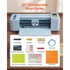 image:imageVEVOR Vinyl Cutting Machine 12 in TouchscreenControlled Vinyl Cutter 20000 Builtin Design Resources Compatible with Mac Windows Android and iOS for Creating Customized Crafts Cards DecorTouch Screen Control Version
