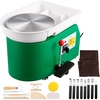 image:imageVEVOR 14in Pottery Wheel for Adults Beginners 06in HeightAdjustable 450W Pottery Forming Machine 60300RPM Electric Ceramic Wheel BlueGreen