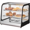 image:imageVEVOR 3Tier Commercial Food Warmer Display 1600W Food Display Warmer with LED Light Top Storage and Adjustable Shelves 86185 Steam Heating 190Qt180L for Hamburger Pizza Bread Fried Chicken2Tier117QT