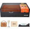 image:imageVEVOR 55W CO2 Laser Engraver 20 x 12 in Desktop CO2 Laser Engraver and Cutter Machine with 16MP Camera Water Pump Rotary Axis Compatible with LightBurn CorelDRAW RDWorks for Wood Acrylic GlassGalvanized Steel