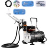 3 Airbrushes Set