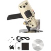 image:imageVEVOR Fabric Cutter 5Speed Cordless Electric Rotary Fabric Cutting Machine 11 Cutting Thickness Octagonal Knife with Replacement Blade and Battery Charger for MultiLayer Cloth Fabric LeatherYellow