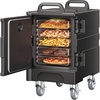 image:imageVEVOR Insulated Food Pan Carrier 81 Qt Hot Box for Catering Food Box Carrier with Double Buckles Front Loading Food Warmer with Handles Stackable End Loader with Wheels for Restaurant Canteen81Qt