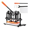 image:imageVEVOR Leather Cutting Machine 102 x 47 in Embossing Plate Manual Die Cutter 047 in Pressure Stroke Leather Embossing Machine Dual Guide Shafts Die Cut Machine for Various of Materials26x12 cm