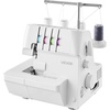 image:imageVEVOR Serger Overlock Sewing Machine 1250 SPM 2 3 4 Thread 07 2 Feed WhiteCream