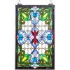 image:imageVEVOR Stained Glass Window Panel 20 x 21 in Tiffany Style Hanging Transom Window Panel with Chain Large Vertical Rectangle Stain Glass Vintage Traditional Art Handcrafts for Kitchen Home Decor17 x 29 in