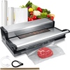 image:imageVEVOR Vacuum Sealer Machine 95Kpa 350W Powerful Dual Pump and Dual Sealing Dry and Moist Food Storage Automatic and Manual Air Sealing System with Builtin Cutter with Seal Bag and External Hose95Kpa