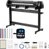 image:imageVEVOR Vinyl Cutter Machine 53 inch Max Feed Width Dual Blades Adjustable Force and Speed LED Display Vinyl Plotter Cutter Printer Bundle with Sticker Sheets Transfer Film Signmaster Software