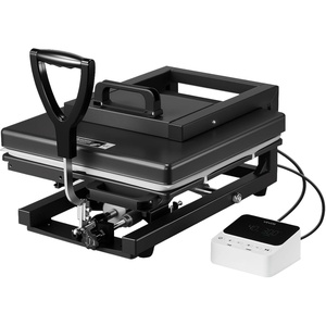 image:imageVEVOR 11 in 1 Heat Press 12 x 15 Inch Multifunctional Clamshell Printer Digital DualTube Heat Press Transfer Machine Swing Away Sublimation Machine for TShirt Hat Cap Mug Plate Pen Shoes Black15X15 5 in 1Black