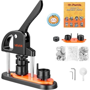 image:imageVEVOR Button Maker Machine 225 inch58mm Pin Maker with 100pcs Button Parts Button Maker with Panda Magic Book Ergonomic Arc Handle Punch Press Kit for Children DIY Gifts and Christmas125  100 pcs