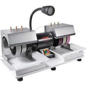 image:imageVEVOR Cabbing Machine 6 14HP 1800rpm Efficient Lapidary Rock Grinder Polisher With Lamp amp Water Pump Gem Faceting Machine Rock Grinding Machine for Gem Jade Stone Create Cabochons for Necklaces6 inch