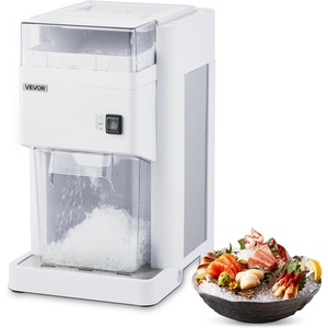image:imageVEVOR Commercial Ice Shaver Crusher 265lbs Per Hour Electric Snow Cone Maker with 44lbs Ice Box 650W Tabletop Shaved Ice Machine for Parties Events Snack Bar Home and Commercial UseWhite