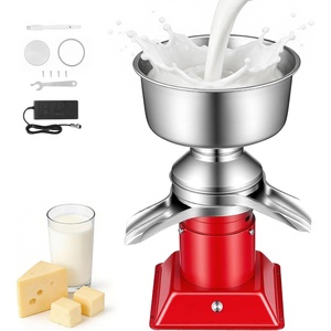 image:imageVEVOR Electric Milk Cream Separator 60LH Output 10500RPM Milk Cream Centrifugal Separator 304 Stainless Steel Goat Cow Milk Skimmer Separating Machine with 45L Bowl Capacity 40W 100240VSquare Base