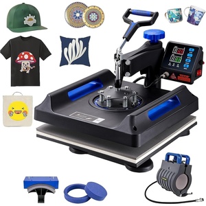 image:imageVEVOR Heat Press Machine 12x10in Clamshell Sublimation Transfer Printer5in115x15Blue