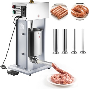 image:imageVEVOR Manual Sausage Stuffer 7 LBS  3 L Vertical Meat Stuffer Heavy Duty Sausage Casing Meat Stuffing Machine DualSpeed Stainless Steel Filler with 5 Filling Tubes for Commercial and Home Use10L22LBS