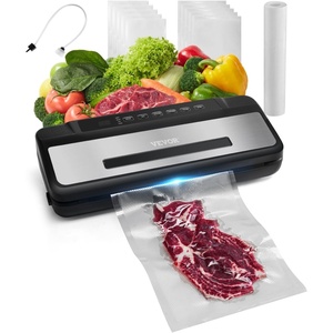 image:imageVEVOR Vacuum Sealer Machine 95Kpa 350W Powerful Dual Pump and Dual Sealing Dry and Moist Food Storage Automatic and Manual Air Sealing System with Builtin Cutter with Seal Bag and External Hose80 KPA