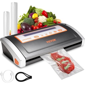 image:imageVEVOR Vacuum Sealer Machine 95Kpa 350W Powerful Dual Pump and Dual Sealing Dry and Moist Food Storage Automatic and Manual Air Sealing System with Builtin Cutter with Seal Bag and External Hose85 KPA