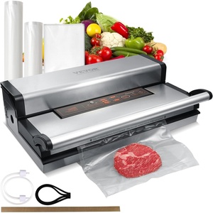 image:imageVEVOR Vacuum Sealer Machine 95Kpa 350W Powerful Dual Pump and Dual Sealing Dry and Moist Food Storage Automatic and Manual Air Sealing System with Builtin Cutter with Seal Bag and External Hose95Kpa