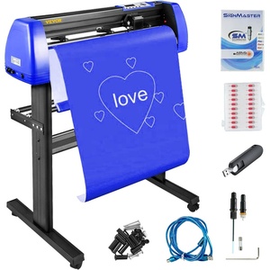 image:imageVEVOR Vinyl Cutter Machine 53 SemiAutomatic Vinyl Printer Cutter Machine28 Inch20 Blades