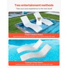 image:imageVEVOR Pool Lounge Chairs Set of 2 Chaise Lounger with Headrest Water Weighted inPool Lounger Chairs for up to 15 Water Depths AntiFloating Patio Furniture for Sun Shelf amp Tanning Ledge 440LBS709 x 236 x 221