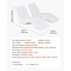 image:imageVEVOR Pool Lounge Chairs Set of 2 Chaise Lounger with Headrest Water Weighted inPool Lounger Chairs for up to 15 Water Depths AntiFloating Patio Furniture for Sun Shelf amp Tanning Ledge 440LBS677x 266 x 305