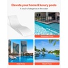 image:imageVEVOR Pool Lounge Chairs Set of 2 Chaise Lounger with Headrest Water Weighted inPool Lounger Chairs for up to 15 Water Depths AntiFloating Patio Furniture for Sun Shelf amp Tanning Ledge 440LBS709 x 236 x 221