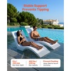 image:imageVEVOR Pool Lounge Chairs Set of 2 Chaise Lounger with Headrest Water Weighted inPool Lounger Chairs for up to 15 Water Depths AntiFloating Patio Furniture for Sun Shelf amp Tanning Ledge 440LBS677x 266 x 305