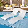 image:imageVEVOR Pool Lounge Chairs Set of 2 Chaise Lounger with Headrest Water Weighted inPool Lounger Chairs for up to 15 Water Depths AntiFloating Patio Furniture for Sun Shelf amp Tanning Ledge 440LBS709 x 236 x 221