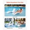 image:imageVEVOR Pool Lounge Chairs Set of 2 Chaise Lounger with Headrest Water Weighted inPool Lounger Chairs for up to 15 Water Depths AntiFloating Patio Furniture for Sun Shelf amp Tanning Ledge 440LBS677x 266 x 305