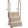 image:imageVEVOR Swimming Pool Ladder 3Step Double Handrails Stairs with NonSlip Heavy Duty Steps Max Load Capacity 400 lbs for 3648 Inch Inground amp AboveGround Pools of Any Decking Surface TaupeTaupe