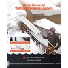 image:imageVEVOR Snow Roof Rake 26 in Aluminum Blade 7520 ft Adjustable Roof Snow Scraper with Wheels AntiSlip Handle Snow Removal Tool Lightweight House Rooftop Rake for Leaves Debris Removal185 Blade x 30ft Reach