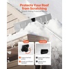 image:imageVEVOR Snow Roof Rake 26 in Aluminum Blade 7520 ft Adjustable Roof Snow Scraper with Wheels AntiSlip Handle Snow Removal Tool Lightweight House Rooftop Rake for Leaves Debris Removal26 Blade x 20ft Reach