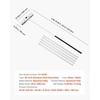 image:imageVEVOR Snow Roof Rake 26 in Aluminum Blade 7520 ft Adjustable Roof Snow Scraper with Wheels AntiSlip Handle Snow Removal Tool Lightweight House Rooftop Rake for Leaves Debris Removal26 Blade x 20ft Reach