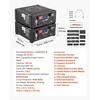 image:imageVEVOR 48V 100Ah LiFePO4 Lithium Battery Builtin 100A BMS 512V Server Rack LiFePO4 Battery with Bluetooth amp Display 5120Wh Capacity 6000 Cycles for Solar Energy Storage Home Backup Power 2 Pack48V 100AH2