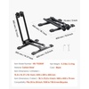 image:imageVEVOR Bike Rack Fits 20 to 27 Inch Mountain amp Road Bikes Alloy Steel RustResistant Bike Floor Stand Rack Foldable Bicycle Stand for Entryway Garage Home Bikes Parking amp Storage 1 Pack Black1 Bike Rack