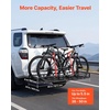 image:imageVEVOR Hitch Cargo Carrier with Bike Racks 62 x 27 x 3 Hitch Mount Cargo Carrier for up to 4 Mountain Bikes 500LBS Capacity HighStrength Steel Rear Luggage Basket Fits 2 Receiver for SUV Pickups66 x 20 x 6 in