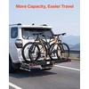 image:imageVEVOR Hitch Cargo Carrier with Bike Racks 62 x 27 x 3 Hitch Mount Cargo Carrier for up to 4 Mountain Bikes 500LBS Capacity HighStrength Steel Rear Luggage Basket Fits 2 Receiver for SUV Pickups62 x 20 x 3 in