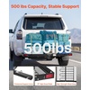 image:imageVEVOR Hitch Cargo Carrier with Bike Racks 62 x 27 x 3 Hitch Mount Cargo Carrier for up to 4 Mountain Bikes 500LBS Capacity HighStrength Steel Rear Luggage Basket Fits 2 Receiver for SUV Pickups62 x 27 x 3 in