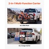 image:imageVEVOR Hitch Cargo Carrier with Bike Racks 62 x 27 x 3 Hitch Mount Cargo Carrier for up to 4 Mountain Bikes 500LBS Capacity HighStrength Steel Rear Luggage Basket Fits 2 Receiver for SUV Pickups66 x 20 x 6 in