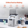 image:imageVEVOR 16 Clear Ice Cube Maker 3 Square Ice Ready in 2535 Mins 108 PcsDay 24H Timer Ice Maker Countertop for Cocktails Whiskey amp Bourbon45lbs24H